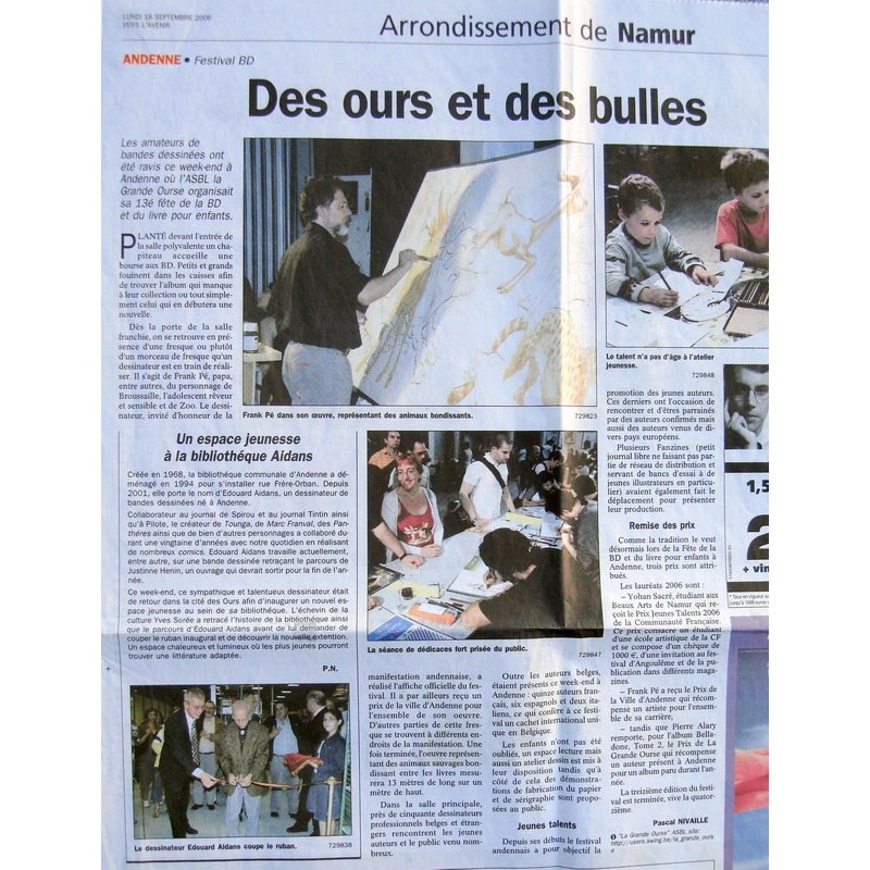 Vers l'Avenir du 18/9/2006
