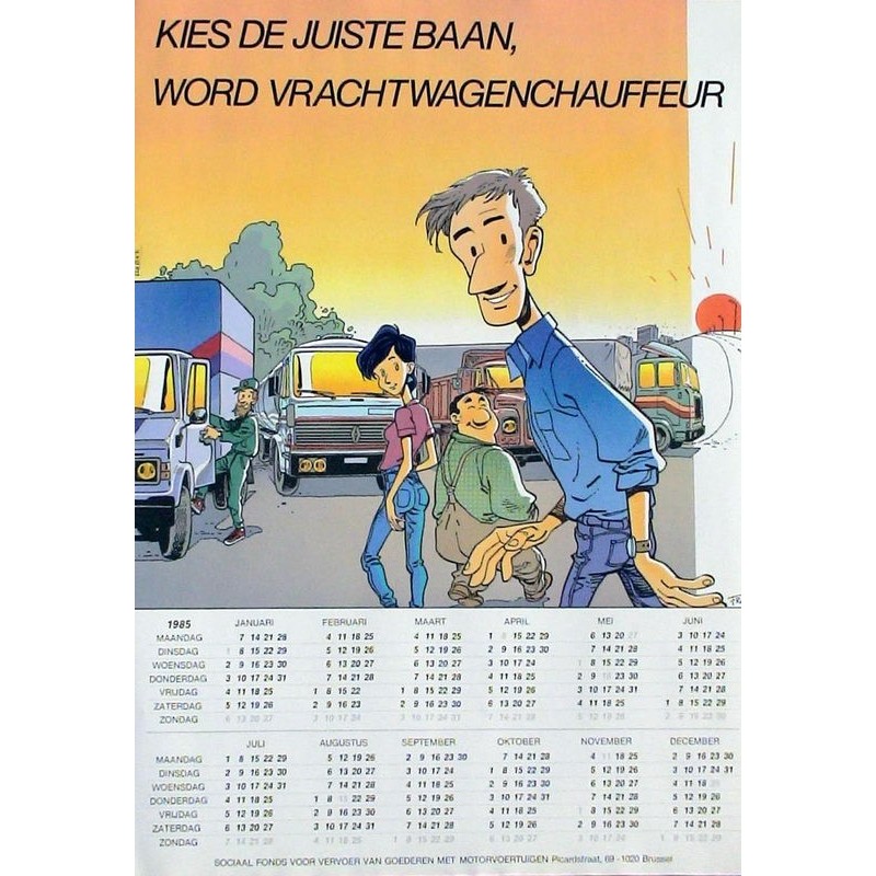 Calendrier Frajlick (néerlandais)