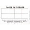 Carte de fidélité