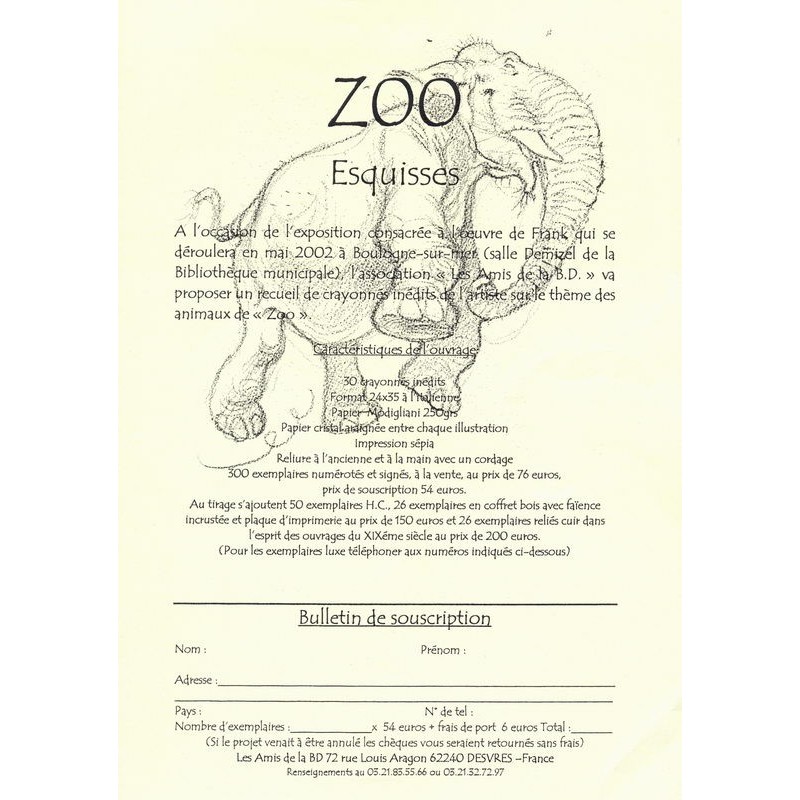 Zoo esquisses