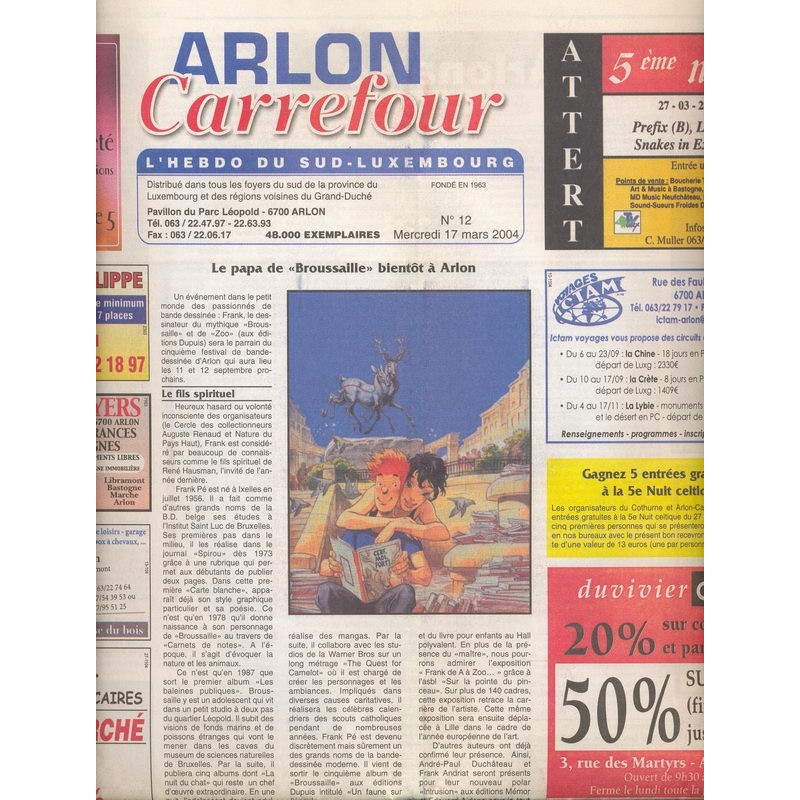 Arlon Carrefour du 17/3/04