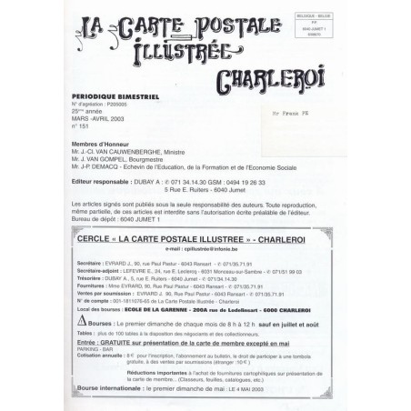 La carte postale illustrée n° 151
