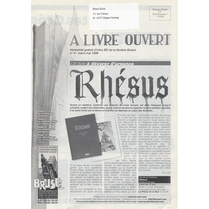 A livre ouvert n° 4