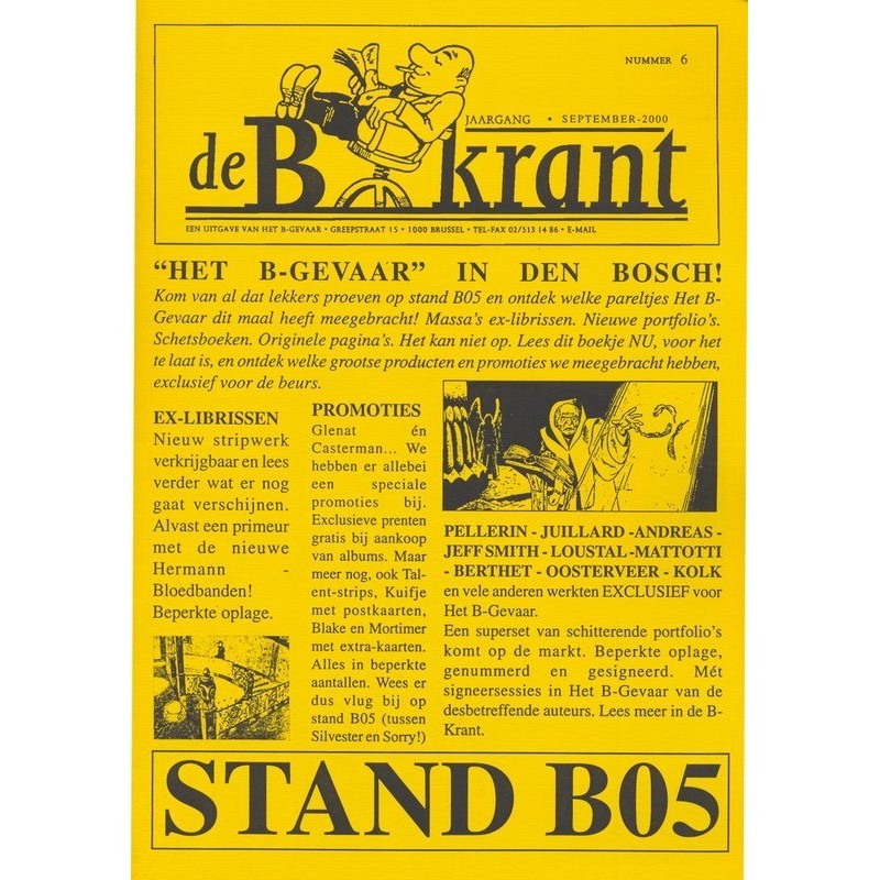 De B Krant n° 6 ( couverture jaune )