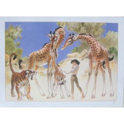 Manon et girafe