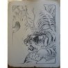 Tigre litho sur pierre