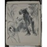 Panthère noire litho sur pierre