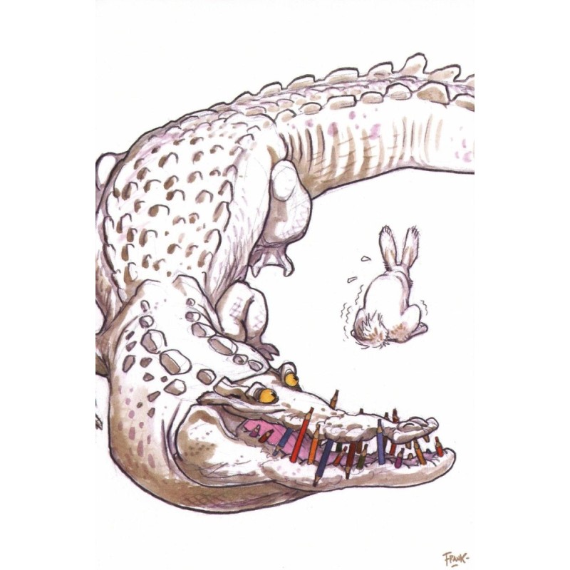 Le crocodile caran d'ache