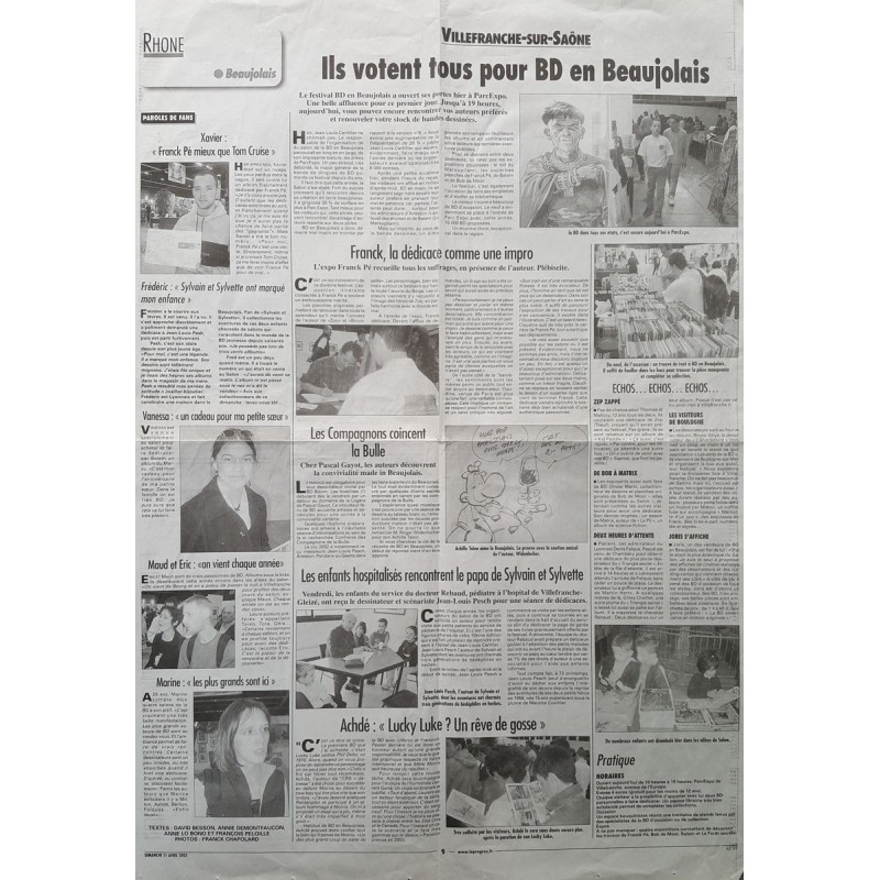 Le Progres du 21/4/2002