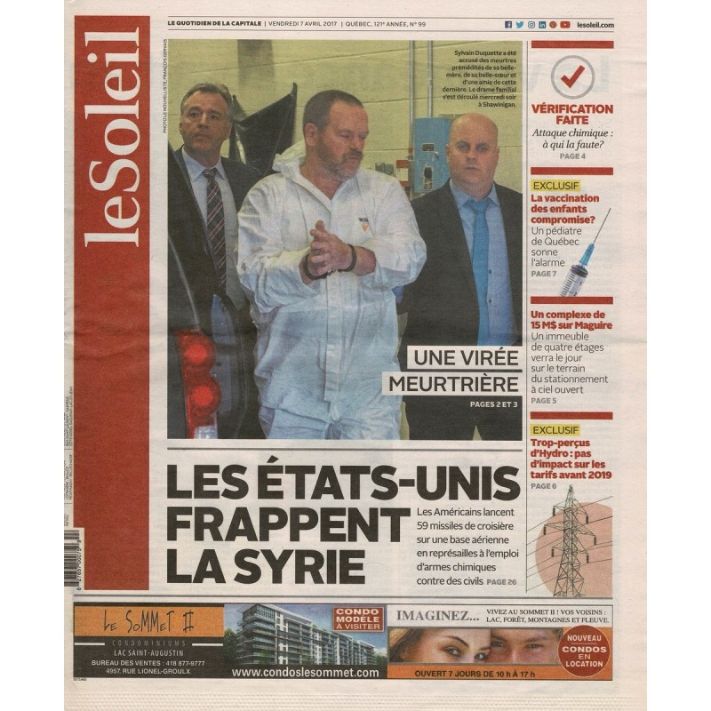Le soleil du 7-4-2017
