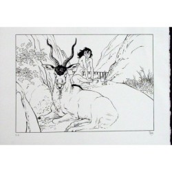 Manon et antilopes addax