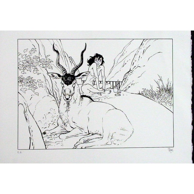 Manon et antilopes addax