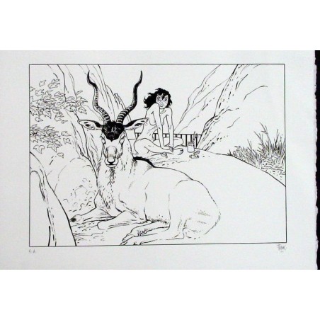Manon et antilopes addax