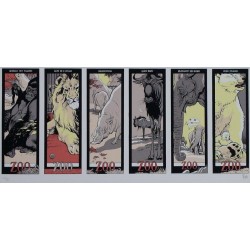 6 marques pages non découpé